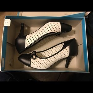 Black and White heels